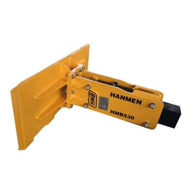 HMB hydraulic breaker hammer mounting on micro excavator skid steer