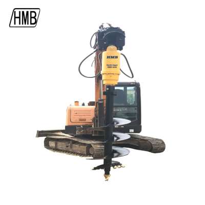 well excavator hydraulic earth auger for soil drilling